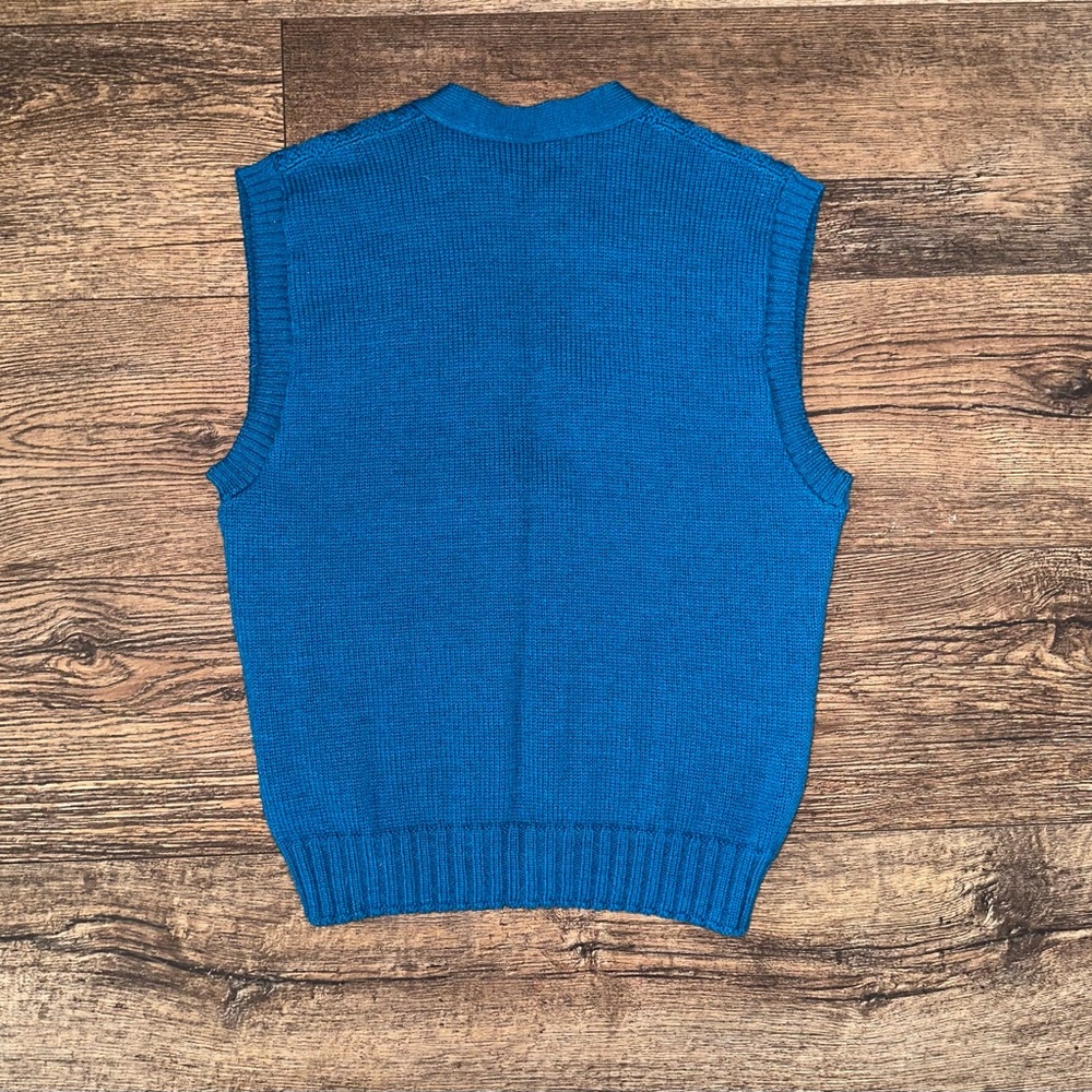 Vintage Pendleton Cable Knit Virgin Wool Vest Size Medium - Picture 2 of 3